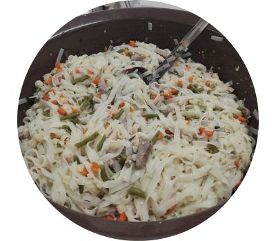 Rýžové nudle s masem